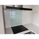 Glass Splash Back 600x750mm White